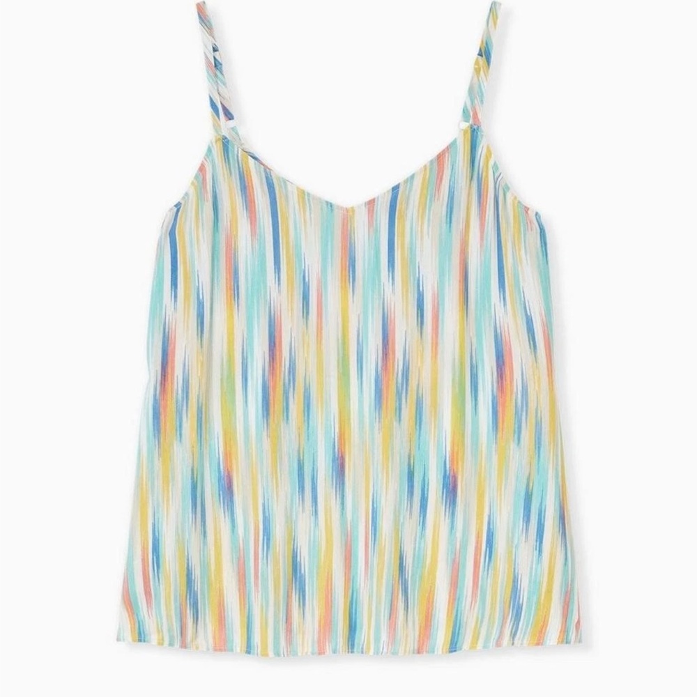 TORRID SOPHIE MULTI STRIPE SWING CAMI TOP SIZE 1X (14-16) NWT